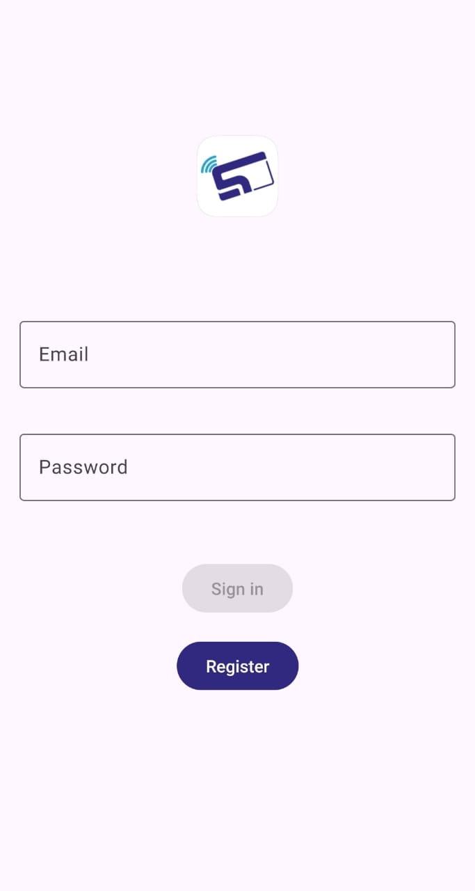 Signify app login screen with email and password fields