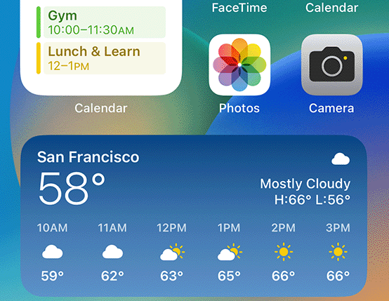 Smartphone Widgets