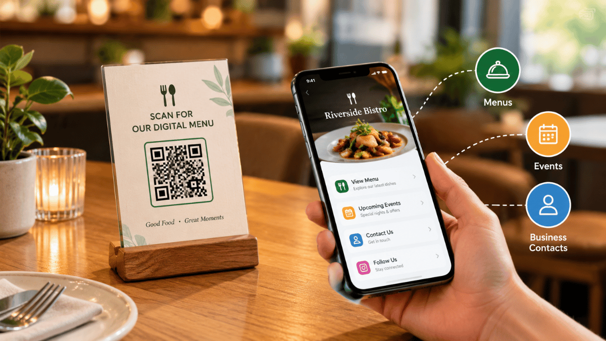 QR Code Business Cards for Restaurants: Connecting Customers With Menus, Events, and Business Contacts — Signify Insights