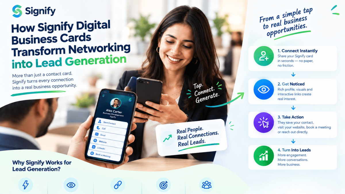 How Signify Digital Business Cards Transform Networking into Lead Generation