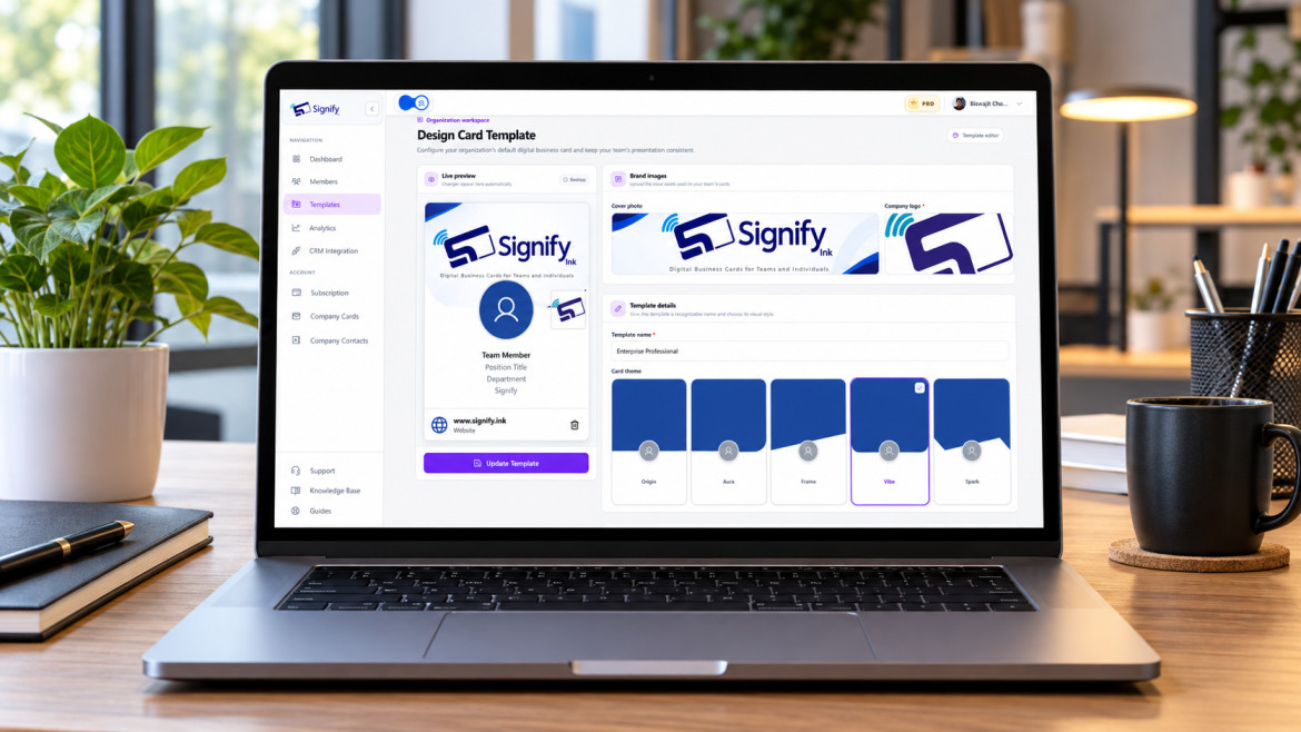 How to Create and Manage Signify Organization Card Templates — Signify Insights